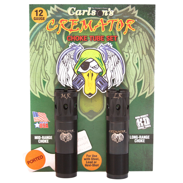 Carlson's Choke Tubes 11532 Cremator  12 Gauge Mid-Range Long Range Ported 17-4 Stainless Steel