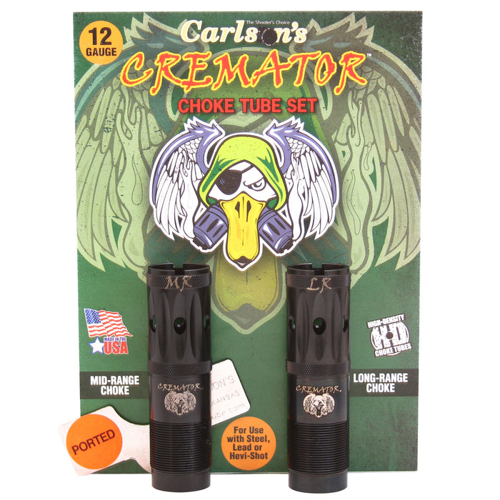 Carlson's Choke Tubes 11542 Cremator  12 Gauge Mid-Range Long Range Ported 17-4 Stainless Steel