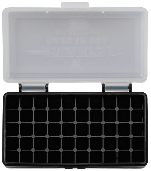 Berry's 71933 Ammo Box  380 ACP/ 9mm Luger Clear/Black Polypropylene 1.26" L x 0.40" 50rd