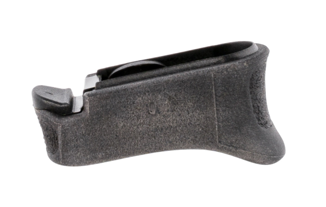 Pearce Grip PGXDS+ Magazine Extension  made of Polymer with Texture Black Finish & 7/8" Gripping Surface for Springfield XD-S, XD-E & XD-S Mod.2 with Single Stack Mags (Adds 1rd 9mm Luger & 40 S&W)