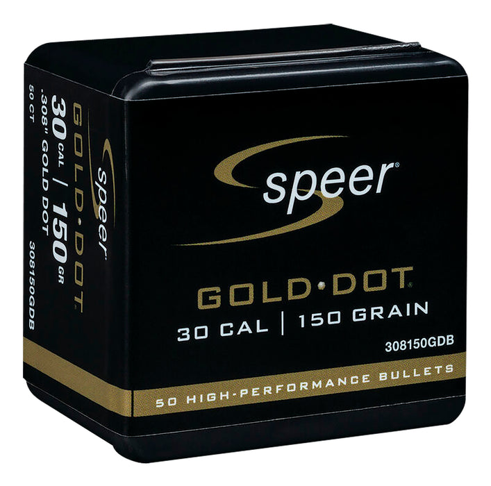 Speer 308150GDB Gold Dot  30 Cal .308 150 gr Soft Point 50 Per Box/ 20 Case