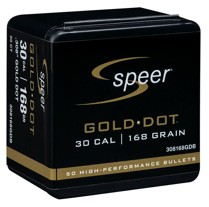 Speer 308168GD Gold Dot  30 Cal .308 168 gr Soft Point 50 Per Box/ 20 Case