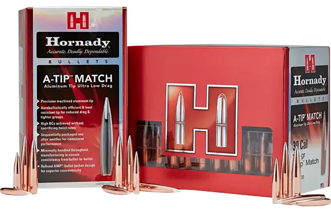 Hornady 2836 A-Tip Match 7mm .284 166 gr A Tip Match 100 Per Box/ 10 Case