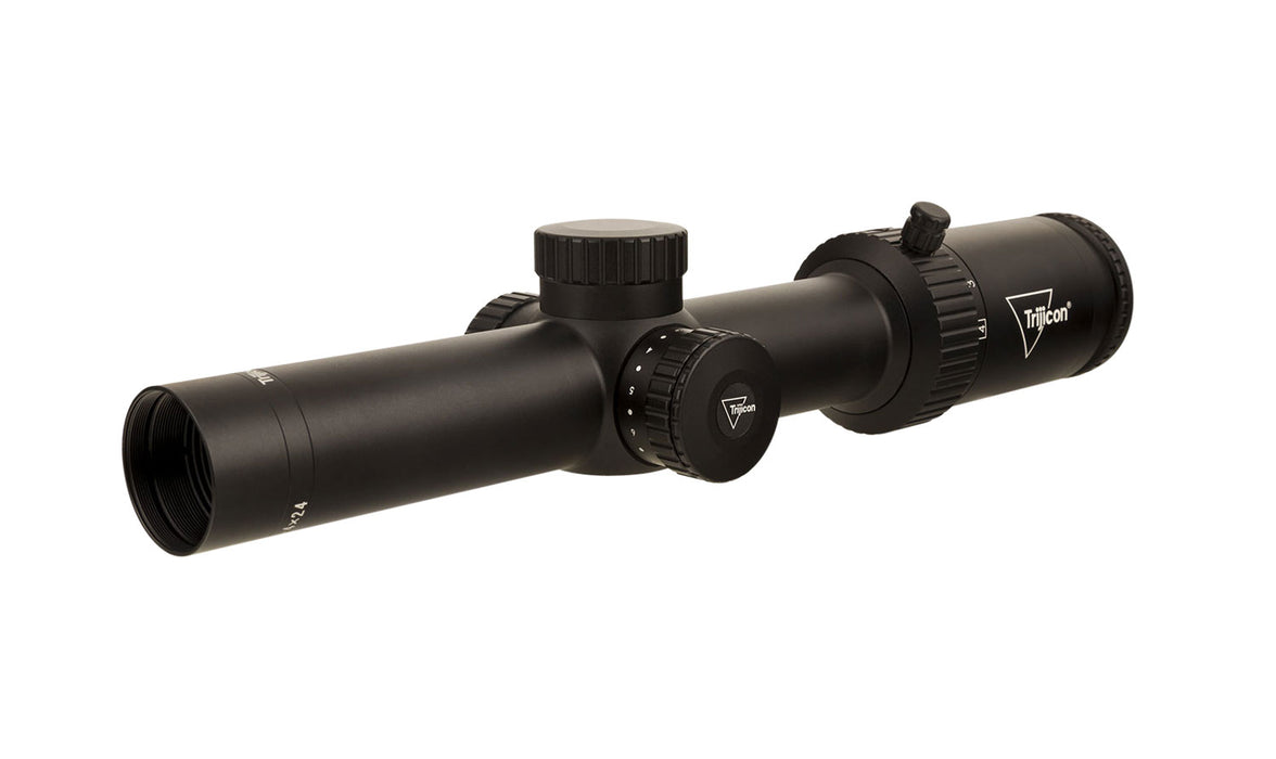 Trijicon 2900010 Credo HX  Matte Black 1-4x24mm 30mm Tube LED Illuminated Green Duplex Reticle