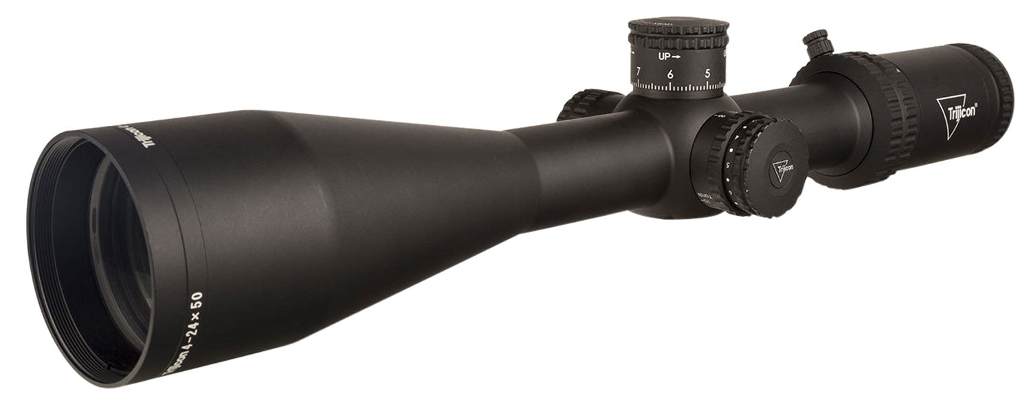 Trijicon 3000007 Tenmile  Matte Black 4-24x50mm 30mm Tube LED Illuminated MRAD Ranging w/Red Dot Reticle