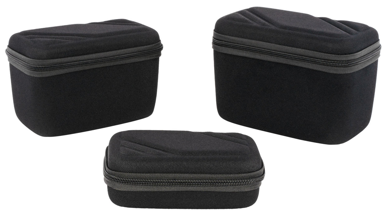 US PeaceKeeper P25020 Gear/Ammo Case  Black EVA Denier Nylon (Set of 3) 8" W x 4.50" H x 5.25" D , 7.5" W x 4" H x 4.75" D , 7" W x 4" H x 2.25" D