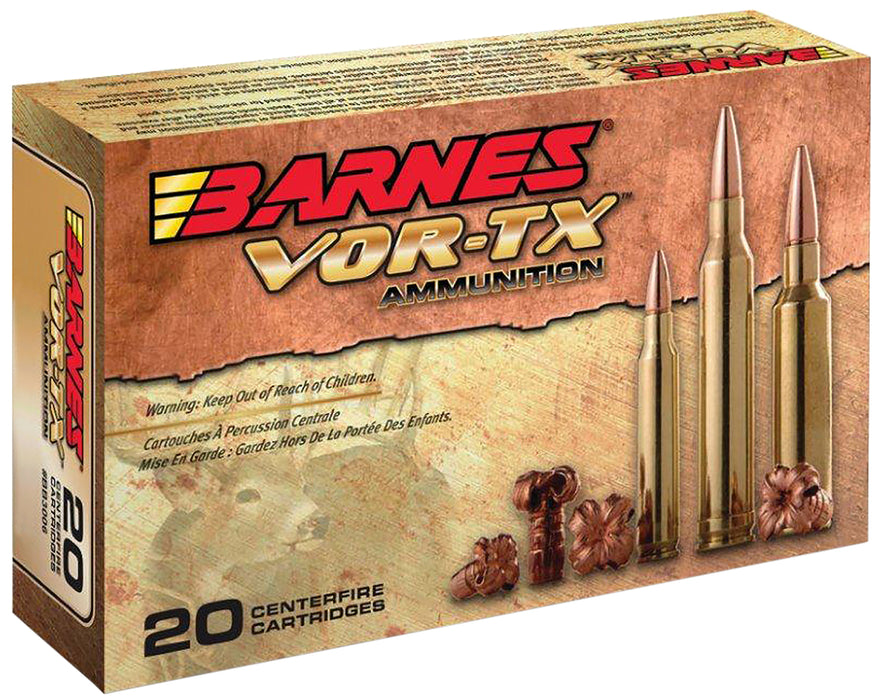 Barnes Bullets 30838 VOR-TX  450 Bushmaster 250 gr 2200 fps Barnes Tipped TSX Flat Base (TTSXFB) 20 Bx/10 Cs