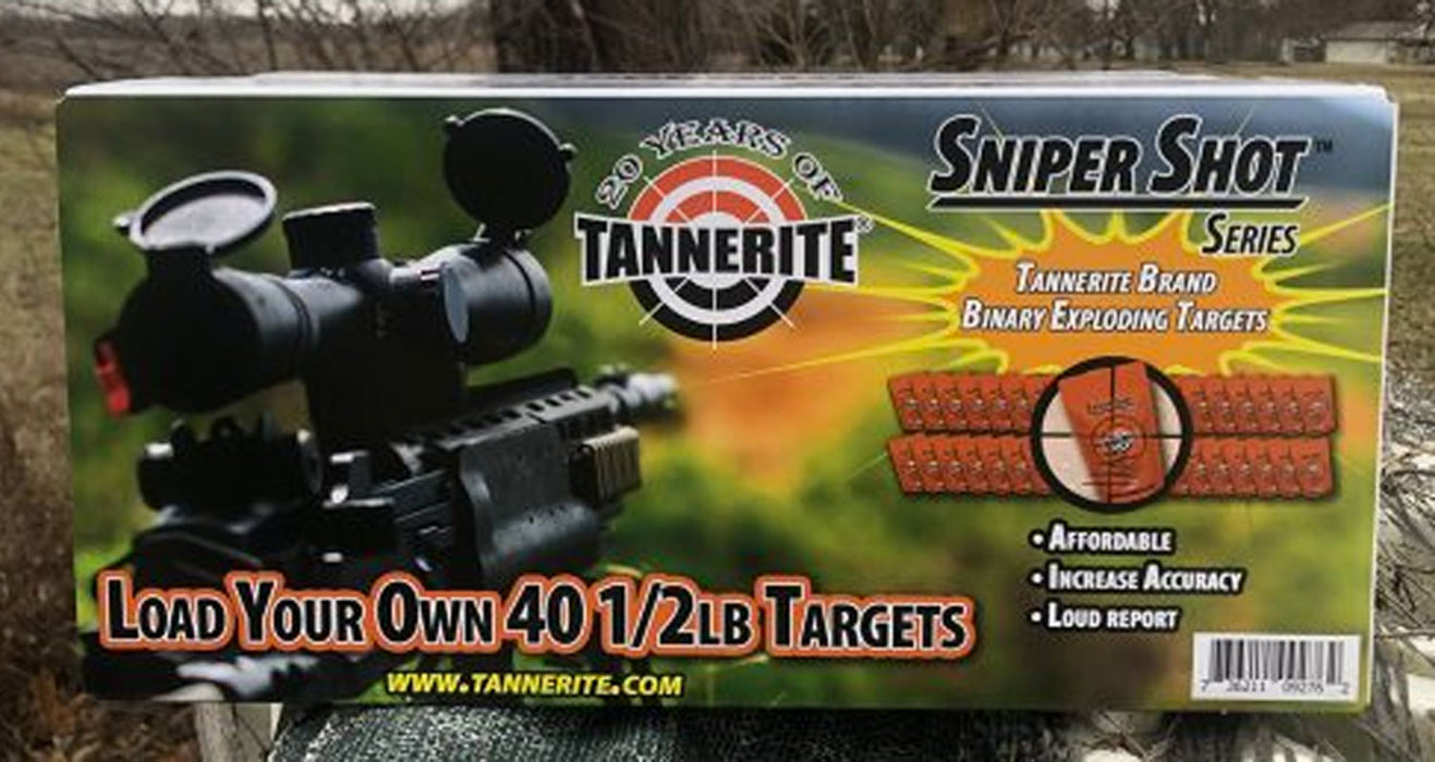 Tannerite PP40 Sniper Shot  Impact Enhancement Explosion Centerfire Rifle Firearm 0.50 lb 40 Targets