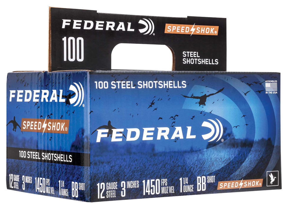 Federal WF142100BB Speed-Shok  12 Gauge 3" 1 1/4 oz 1450 fps BB Shot 100 Bx/2 Cs