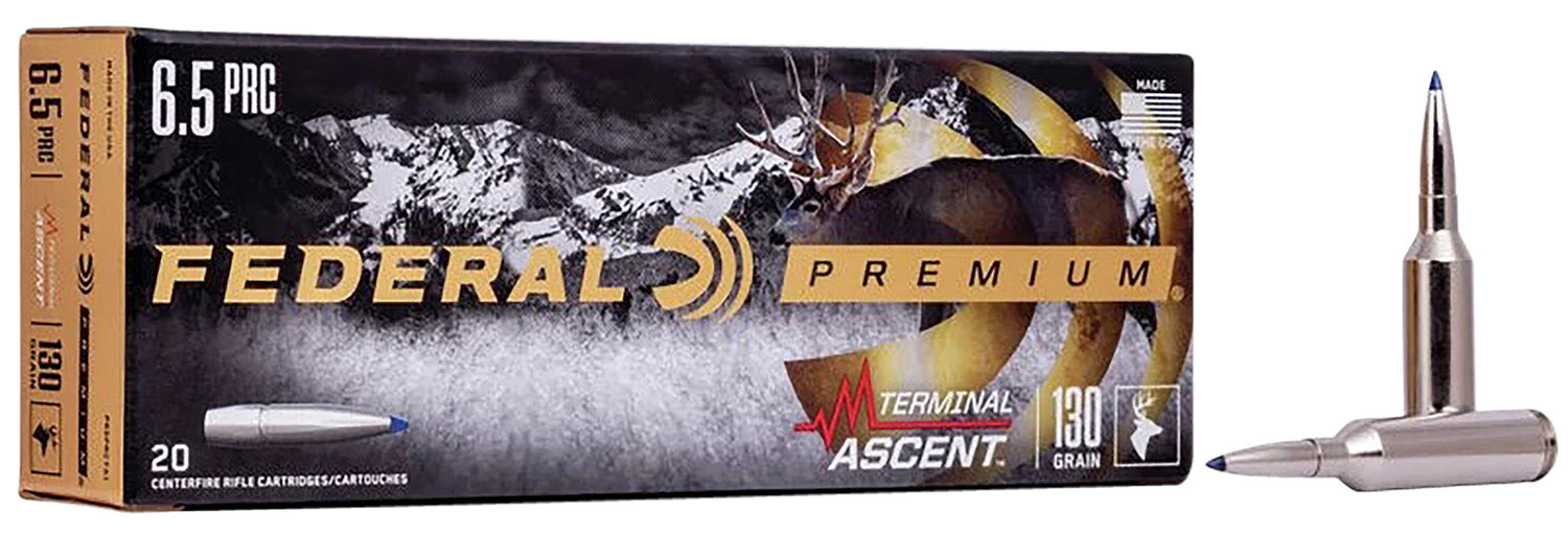 Federal P65PRCTA1 Premium  6.5 PRC 130 gr 3000 fps Terminal Ascent 20 Bx/10 Cs