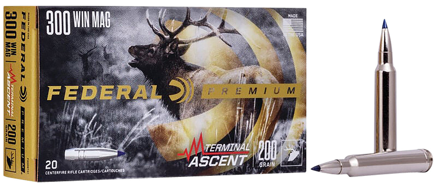 Federal P300WTA1 Premium  300 Win Mag 200 gr Terminal Ascent 20 Per Box/10 Cs