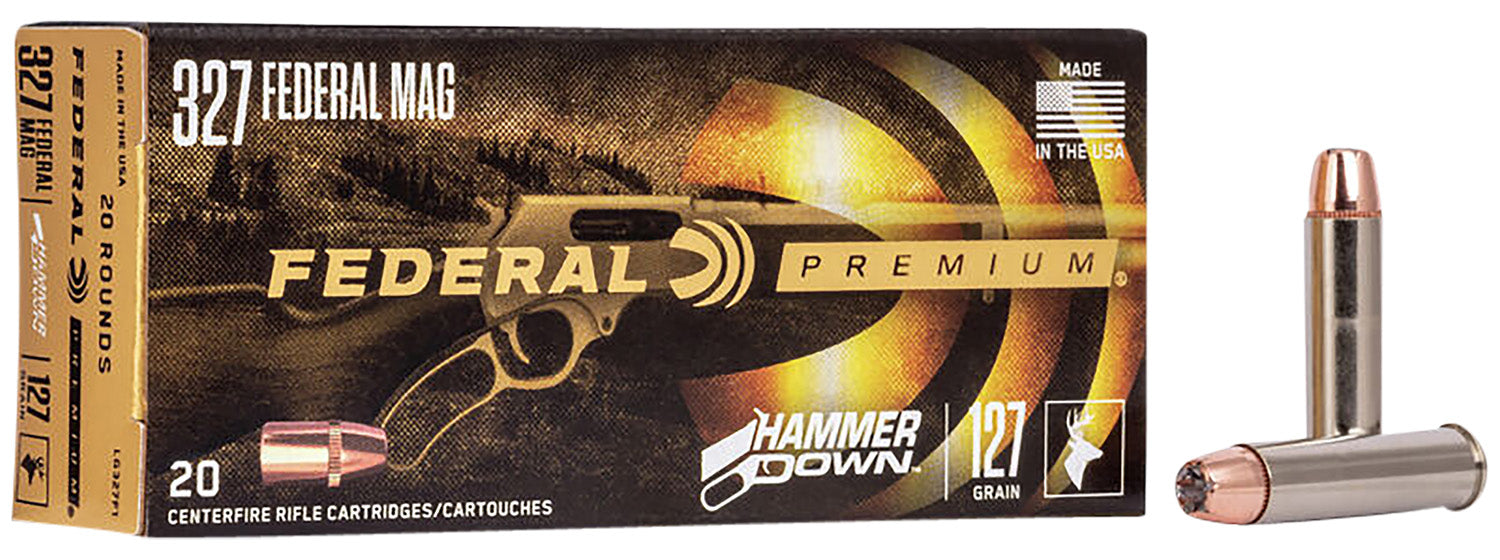 Federal LG327F1 Premium HammerDown 327 Federal Mag 127 gr 1650 fps Bonded Hollow Point 20 Bx/10 Cs