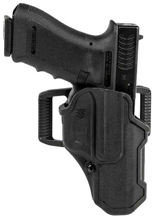 Blackhawk 410713BKR T-Series L2C Non-Light Bearing OWB Black Polymer Belt Loop/Clip Compatible w/Glock 20/21/37/38 Right Hand