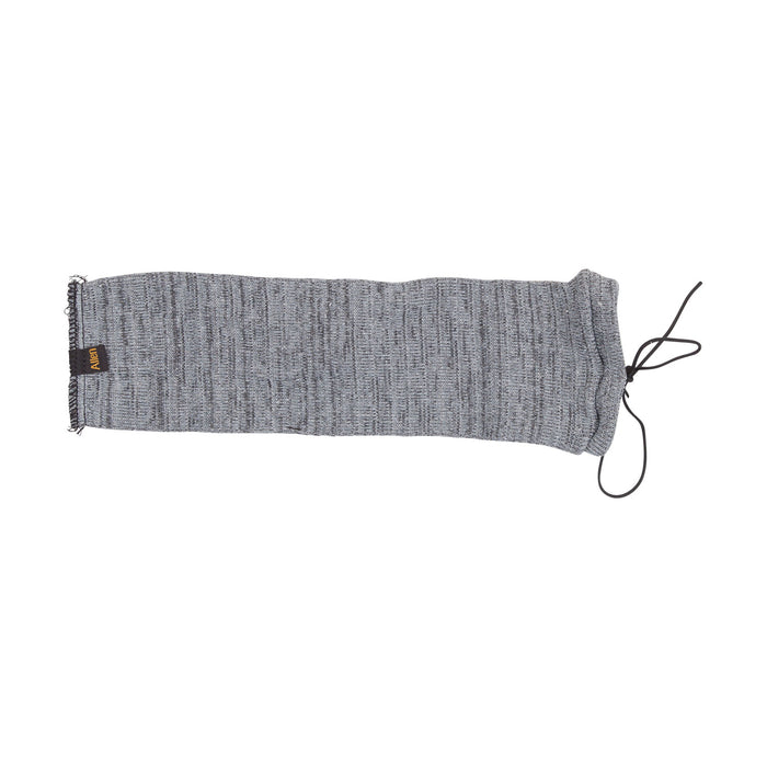 Allen 1314 Knit Handgun Sock  Heather Gray, Silicone Treatment, Drawstring Closure for Most Handguns up to 14" Long