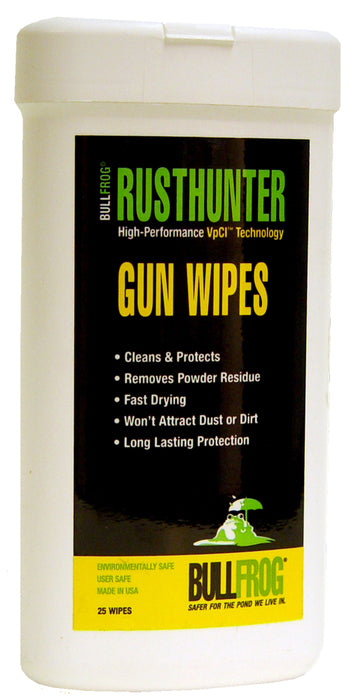 BullFrog 92383 Rust Hunter Gun Wipe 25 Count