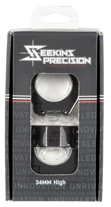 Seekins Precision 0010630006 Scope Rings  Matte Black 34mm High