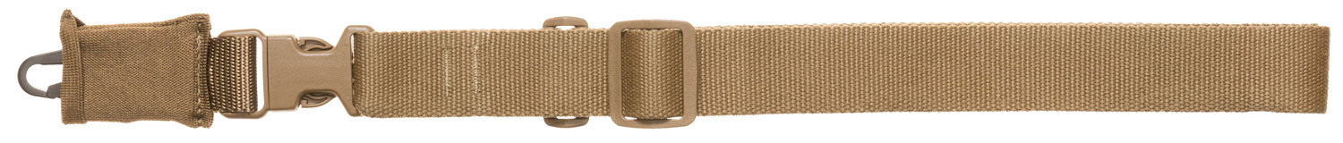 Tacshield T6005CY CQB Sling made of Coyote Webbing with HK Snap Hook & Single-Point Design for Rifle/Shotgun