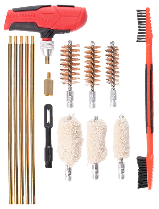 Birchwood Casey SHGCLNKI Shotgun Cleaning Kit 17 Pieces Black/Red