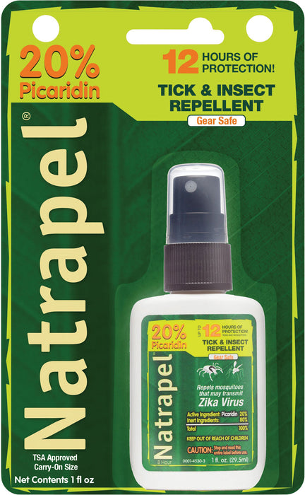 Natrapel 00066850 Picaridin Insect Repellent 1oz Spray Repels Ticks & Biting Insects Effective Up to 12 hrs