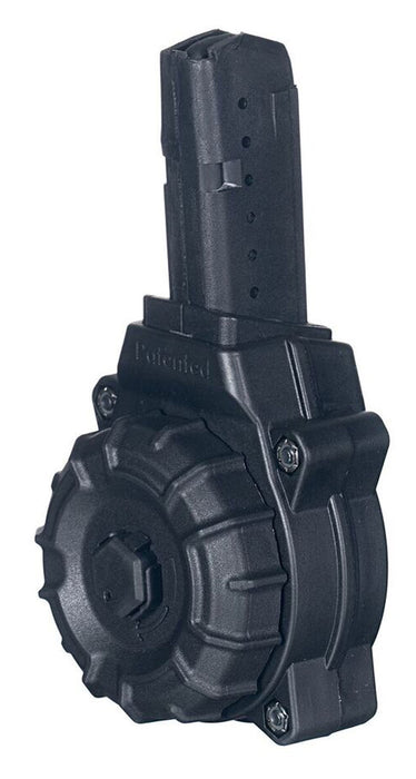 ProMag DRMA26 Standard  30rd Drum 9mm Luger Fits AR-15, Compatible w/Glock Style Magazines Black DuPont Zytel Polymer