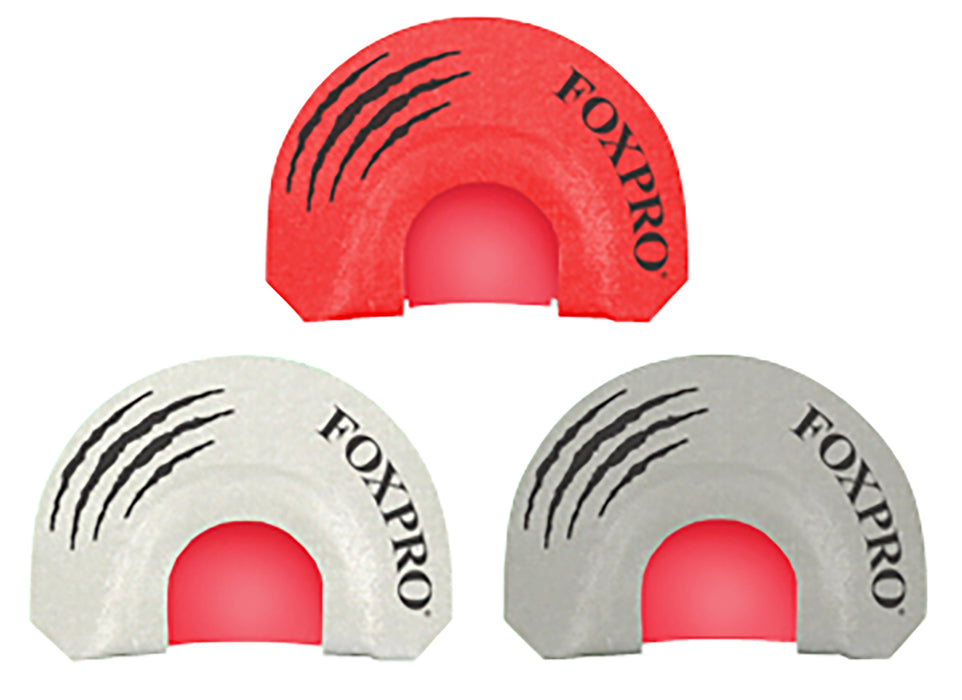 Foxpro LOADEDGUN Loaded Gun Combo Diaphragm Call Double/Triple Reed Coyote Sounds Attracts Coyotes Gray/Red/White 3 Piece