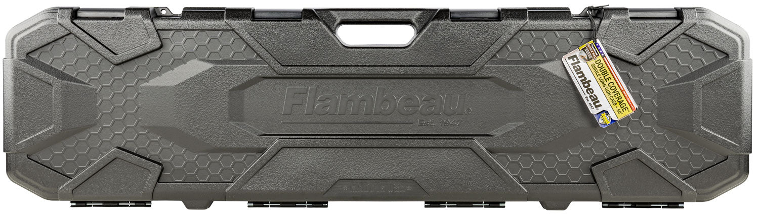 Flambeau 5013SN Double Coverage Single Gun Case Black Polymer 50" Scoped Rifle Or Shotgun