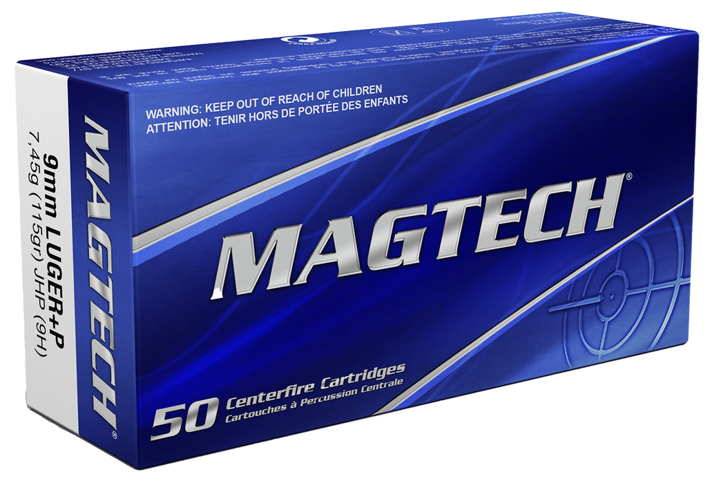 Magtech 9H Range/Training  9mm Luger 115 gr Jacketed Hollow Point (JHP) 50 Per Box/20 Cs