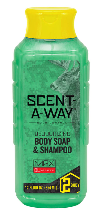 Scent-A-Way 07756 Max Green Soap Odor Eliminator Odorless Scent Vegetable Proteins 24 oz Liquid