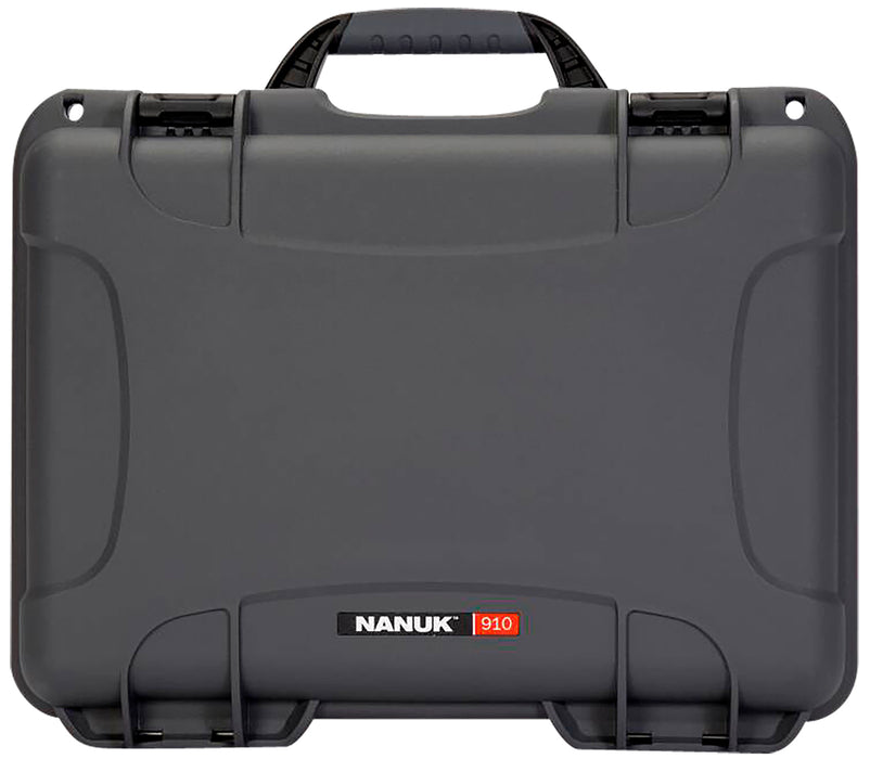 Nanuk 910GLOCK7 910 Glock Compatible 2 Up Pistol Case Graphite Resin w/ Closed-Cell Foam Padding 13.20" L x 9.20" W x 4.10" H Interior Dimensions