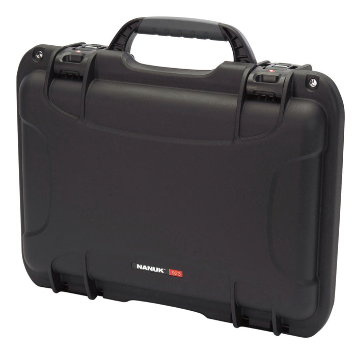 Nanuk 923-1001 923  Black Polymer with Foam Padding & Latches 16.60" L x 11.30" W x 5.40" H Interior Dimensions