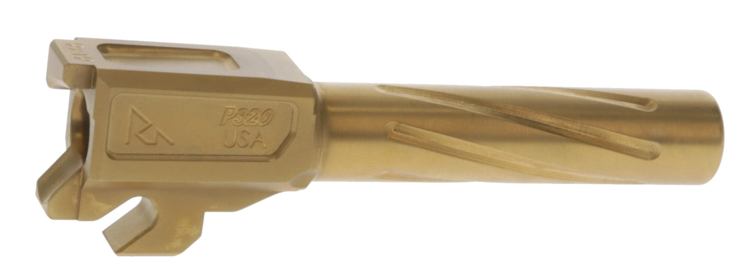 Rival Arms RA20P301E Precision Drop-In Barrel 9mm Luger 3.90" Gold PVD Finish  4340H Steel Material for Sig P320 Carry