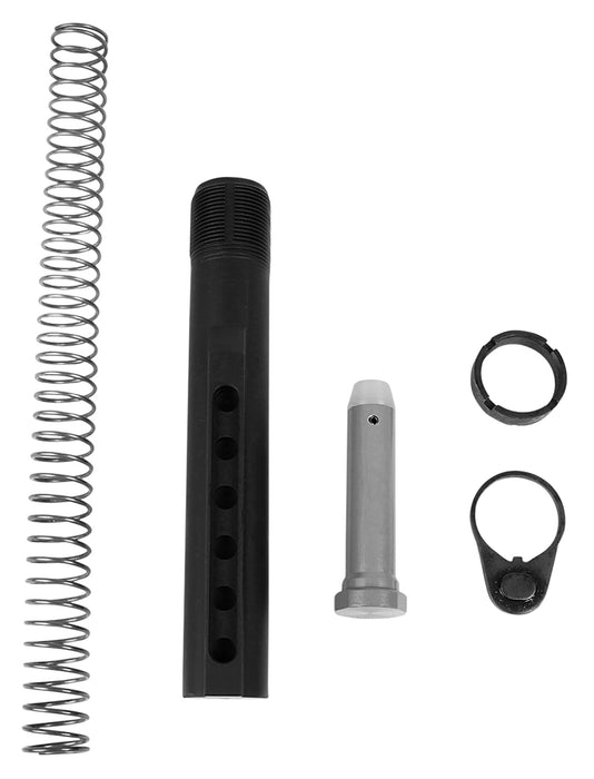 LBE Unlimited MILBUFKT Mil-Spec Buffer Tube Kit  6 Position AR-15 Black