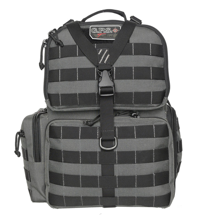 GPS Bags T1612BPG Tactical Range Backpack Gray 1000D Nylon 3 Handguns