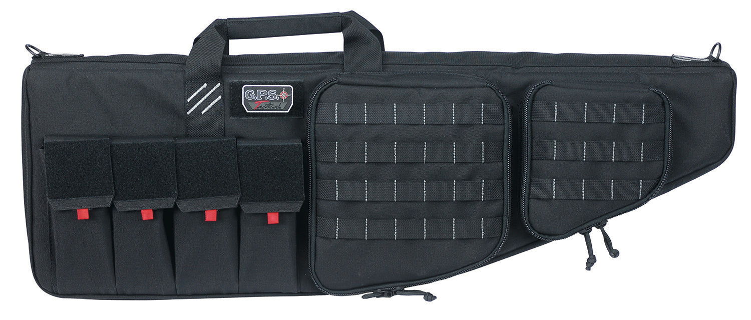 GPS Bags T35ARB Tactical AR Case 35" Black 1000D Nylon with Mag & Storage Pockets, Lockable Zippers, External Handgun Pocket & DuPont Teflon Coating