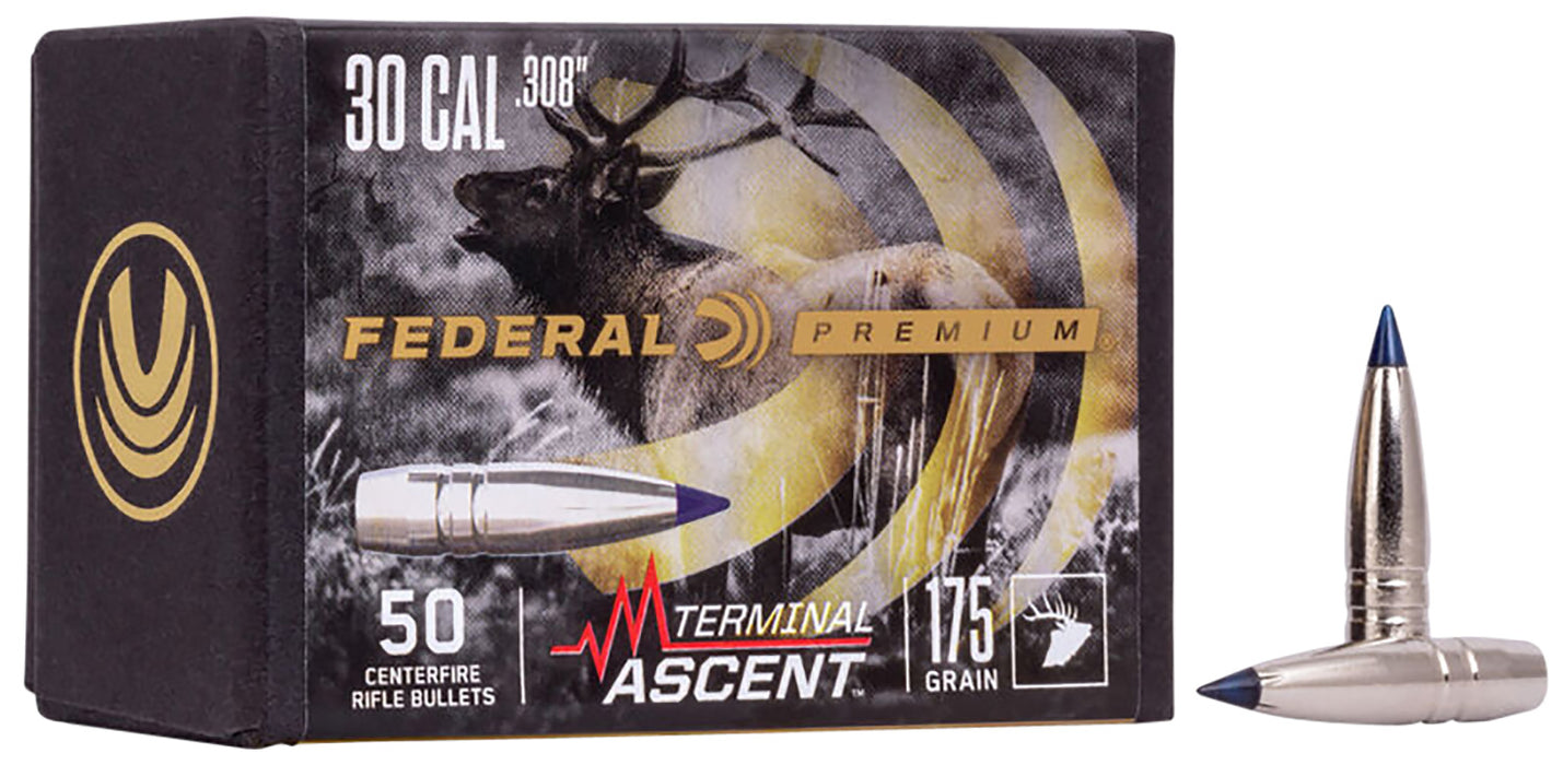 Federal PB308TA3 Premium Terminal Ascent Component 30 Cal .308 215 gr Terminal Ascent 50 Per Box/ 4 Case