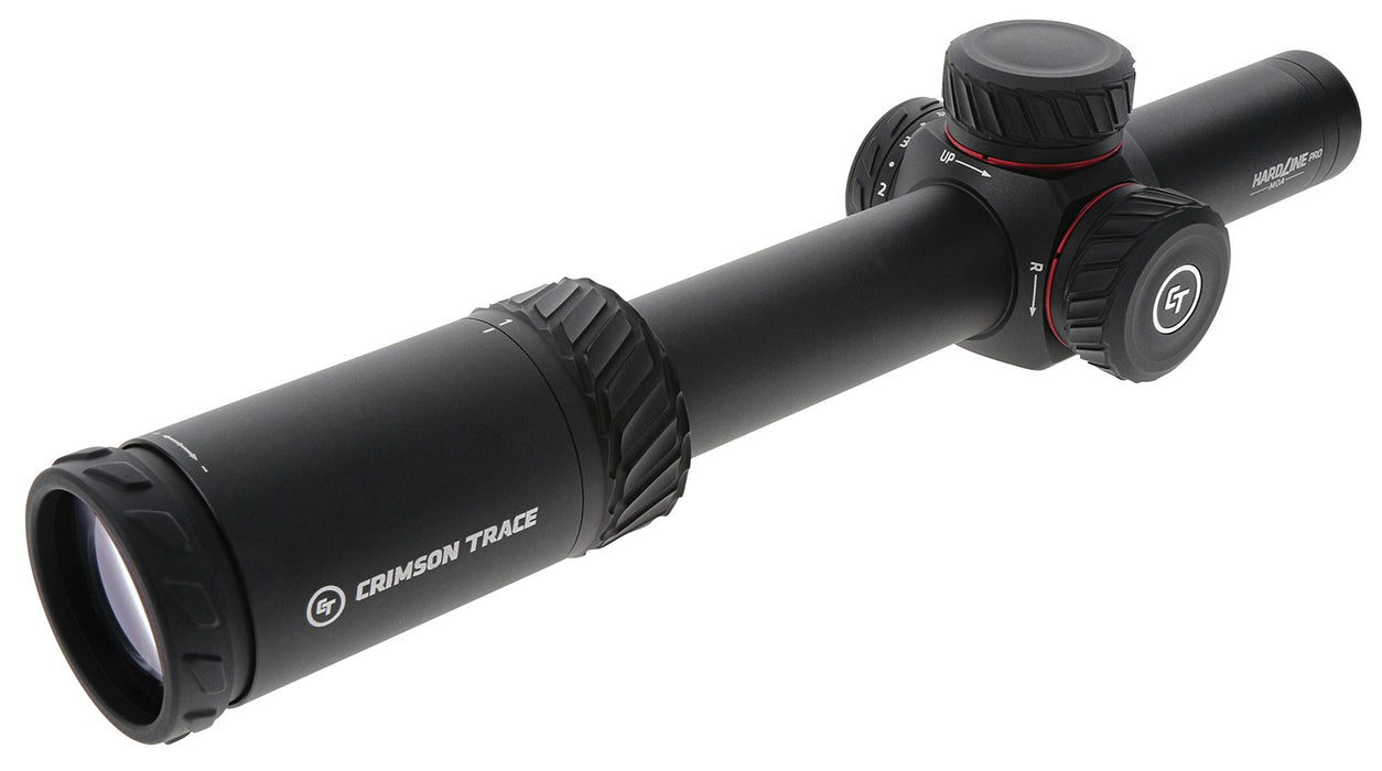 Crimson Trace 0101100 Hardline Pro  Black 1-6x24mm 30mm Tube Illuminated Competition Reticle