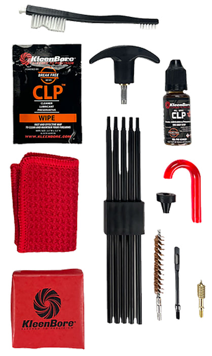 KleenBore K309 Rifle Classic Cleaning Kit .35/ 9mm PCC Cal Carbine Rifle Nylon Bristles Phosphor Bronze Bristles