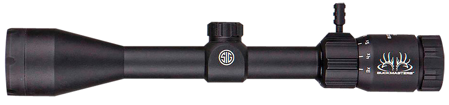 Sig Sauer Electro-Optics SOBM43001 Buckmasters  Black Anodized 3-12x44mm 1" Tube BDC Reticle