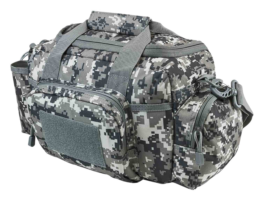 NcStar CVSRB2985D VISM Range Bag with Small Size, Side Pockets, PALs Webbing, Carry Handles, Pockets & Digital Camouflage Finish