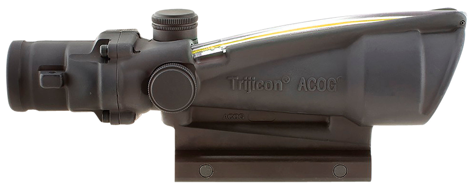 Trijicon 100146 ACOG  Matte Black 3.5x35mm Illuminated Amber Chevron .223/5.56 BDC Reticle