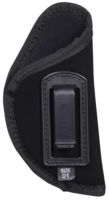 Allen 44601 Inside-The-Pant Conceal Carry Holster Size 01 IWB Black Ultrasuede Fabric, Fits Medium Frame Autos, Belt Clip Mount, Right Hand