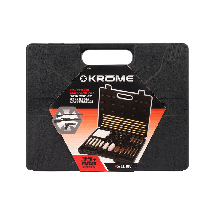 Krome 70562 Universal Cleaning Kit Multi-Caliber Handguns, Rifles, Shotguns 37 Pieces