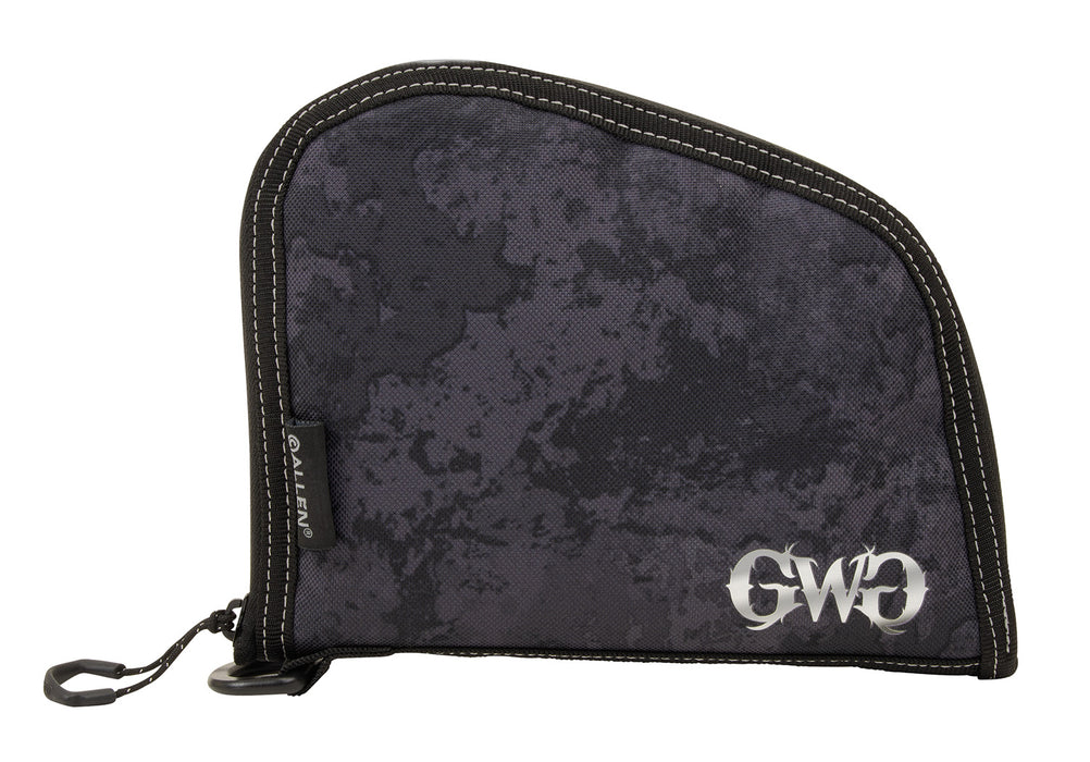 Girls With Guns 9078 Midnight Handgun Case 8" Black/Shade Blackout Camo, Locking Zipper