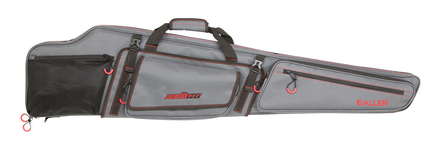 Allen 94948 Gear-Fit Dakota 48" Rifle Case Gray w/Red Accents, Padding  & Organizer Pocket for Scoped Rifle