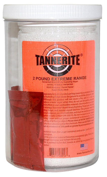 Tannerite 2ET 2 Pound Target  Impact Enhancement Explosion White Vapor Rifle Firearm 2 lbs 6 Per Case