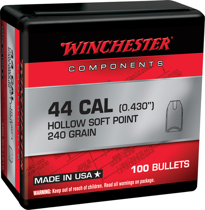 Winchester Ammo WB44SP240X Centerfire Handgun Reloading 44 Special .426 240 gr Soft Point 100 Per Box/ 10 Case