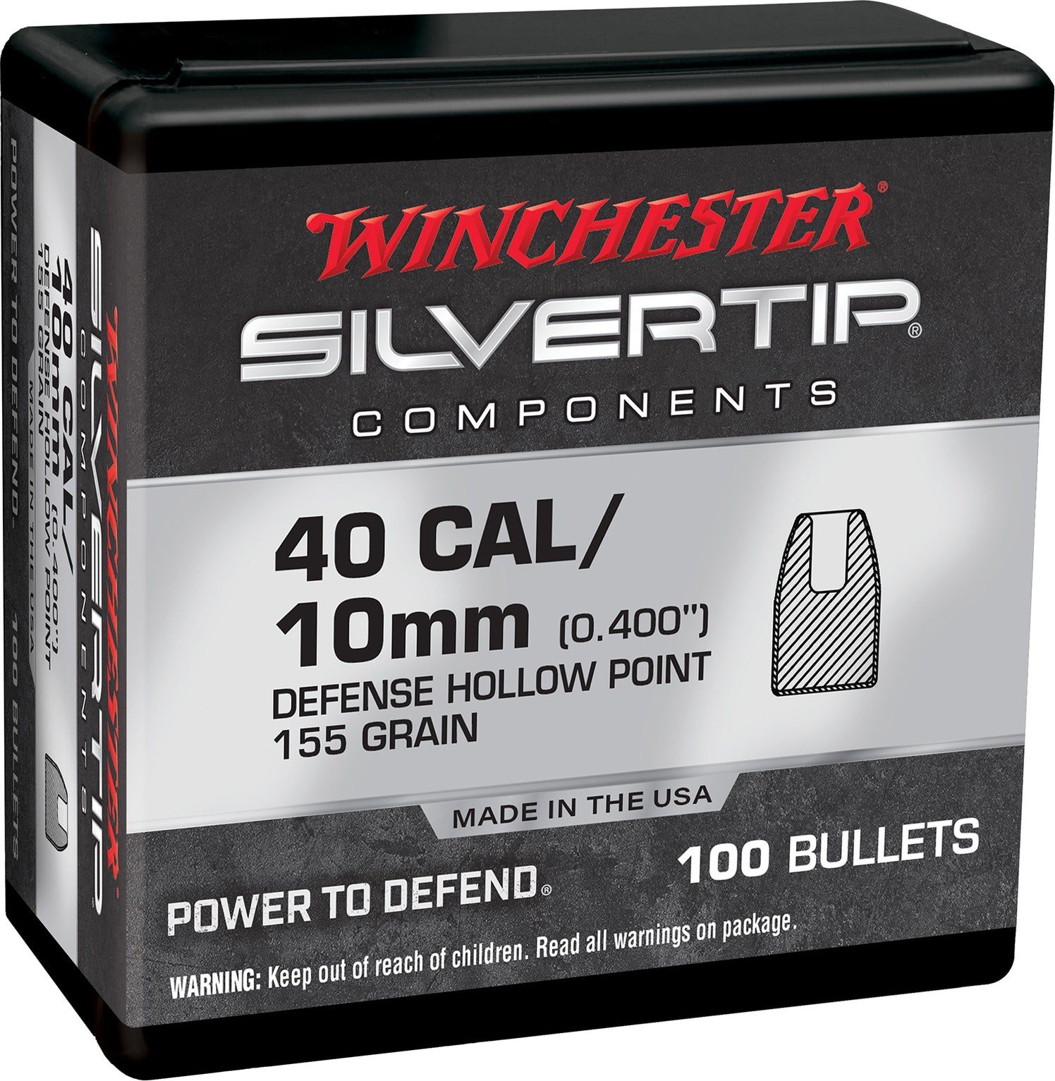 Winchester Ammo WB40ST155X Centerfire Handgun Reloading 40 S&W .400 15 ...