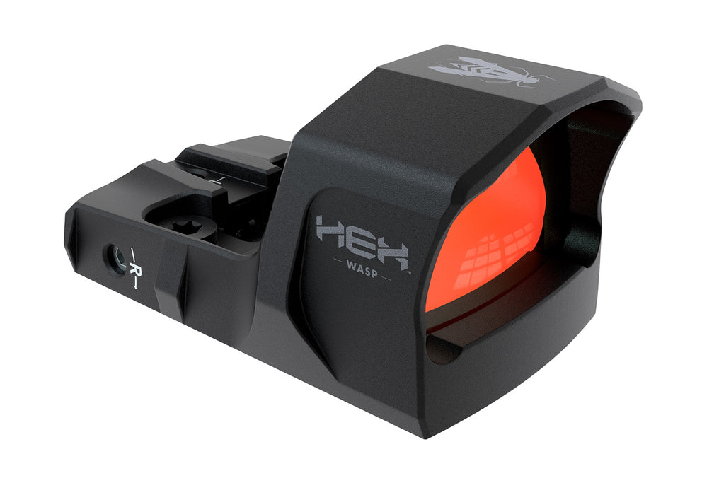 HEX Optics GE5077MICRET Hex Wasp  Black Anodized 3.5 MOA Red Dot Reticle