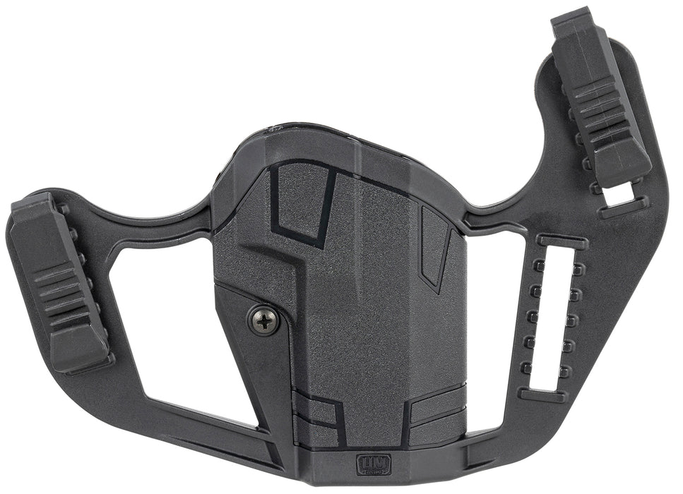 Uncle Mike's 79076 Apparition  IWB/OWB Belt Clip Mount Compatible w/Glock 48/S&W M&P Shield EZ Black Polymer Ambidextrous