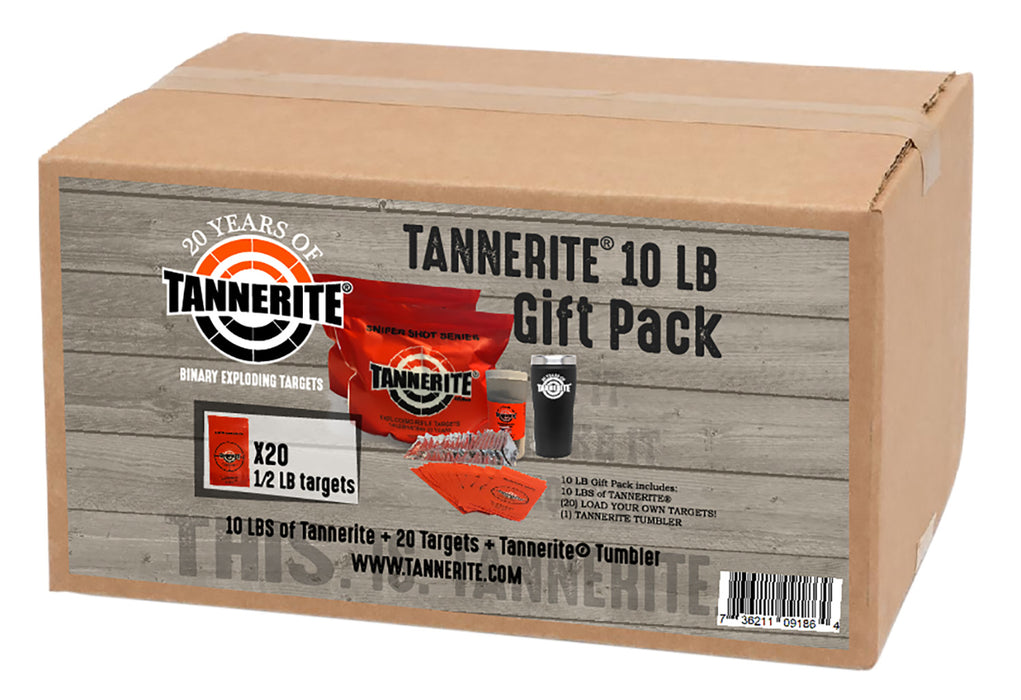 Tannerite GIFTPACK Thermal Tumbler Gift Pack Impact Enhancement Explosion White Vapor Centerfire Rifle Firearm 10 lb Includes Tumbler 20 Targets